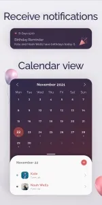 Birthday Reminder & Calendar screenshot1