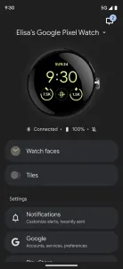 Google Pixel Watch screenshot1