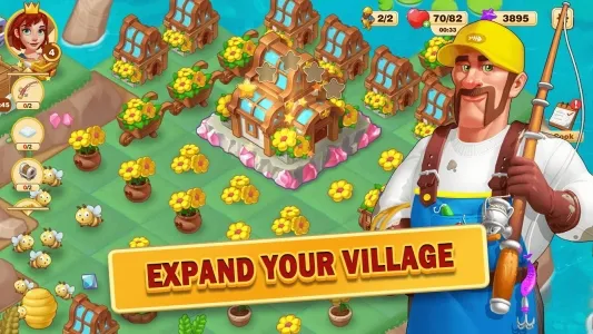 Merge Village : Fantasy Puzzle screenshot1